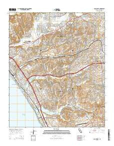 San Luis Rey California Current topographic map, 1:24000 scale, 7.5 X 7.5 Minute, Year 2015