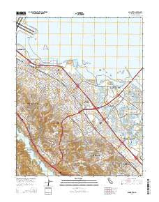 San Mateo California Current topographic map, 1:24000 scale, 7.5 X 7.5 Minute, Year 2015