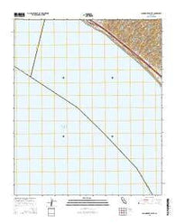 San Onofre Bluff California Current topographic map, 1:24000 scale, 7.5 X 7.5 Minute, Year 2015