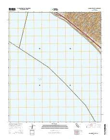 San Onofre Bluff California Current topographic map, 1:24000 scale, 7.5 X 7.5 Minute, Year 2015