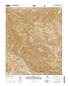 San Rafael Mountain California Current topographic map, 1:24000 scale, 7.5 X 7.5 Minute, Year 2015