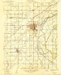 Sanger California Historical topographic map, 1:24000 scale, 7.5 X 7.5 Minute, Year 1947