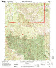 Sanhedrin Mountain California Historical topographic map, 1:24000 scale, 7.5 X 7.5 Minute, Year 1996