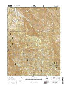 Sanhedrin Mountain California Current topographic map, 1:24000 scale, 7.5 X 7.5 Minute, Year 2015