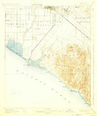 Santa Ana California Historical topographic map, 1:62500 scale, 15 X 15 Minute, Year 1901