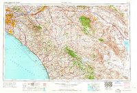 Santa Ana California Historical topographic map, 1:250000 scale, 1 X 2 Degree, Year 1965