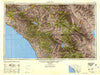 Santa Ana California Historical topographic map, 1:250000 scale, 1 X 2 Degree, Year 1947