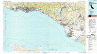Santa Barbara California Historical topographic map, 1:100000 scale, 30 X 60 Minute, Year 1982