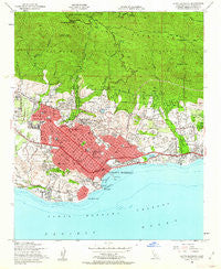 Santa Barbara California Historical topographic map, 1:24000 scale, 7.5 X 7.5 Minute, Year 1952