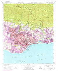 Santa Barbara California Historical topographic map, 1:24000 scale, 7.5 X 7.5 Minute, Year 1952
