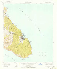 Santa Catalina East California Historical topographic map, 1:24000 scale, 7.5 X 7.5 Minute, Year 1943