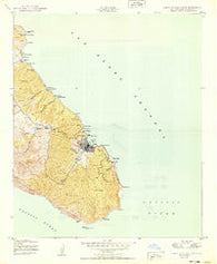 Santa Catalina East California Historical topographic map, 1:24000 scale, 7.5 X 7.5 Minute, Year 1950