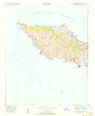Santa Catalina West California Historical topographic map, 1:24000 scale, 7.5 X 7.5 Minute, Year 1943