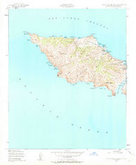Santa Catalina West California Historical topographic map, 1:24000 scale, 7.5 X 7.5 Minute, Year 1943