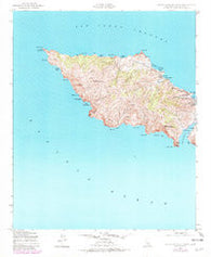 Santa Catalina West California Historical topographic map, 1:24000 scale, 7.5 X 7.5 Minute, Year 1943