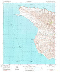 Santa Cruz Island A California Historical topographic map, 1:24000 scale, 7.5 X 7.5 Minute, Year 1943