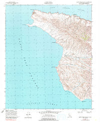 Santa Cruz Island A California Historical topographic map, 1:24000 scale, 7.5 X 7.5 Minute, Year 1943