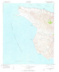Santa Cruz Island A California Historical topographic map, 1:24000 scale, 7.5 X 7.5 Minute, Year 1943