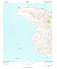 Santa Cruz Island A California Historical topographic map, 1:24000 scale, 7.5 X 7.5 Minute, Year 1943