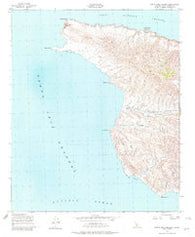 Santa Cruz Island A California Historical topographic map, 1:24000 scale, 7.5 X 7.5 Minute, Year 1943