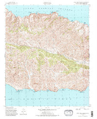 Santa Cruz Island B California Historical topographic map, 1:24000 scale, 7.5 X 7.5 Minute, Year 1943