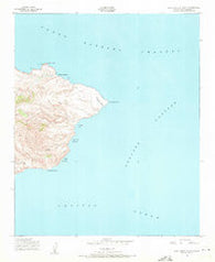 Santa Cruz Island D California Historical topographic map, 1:24000 scale, 7.5 X 7.5 Minute, Year 1943