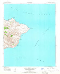 Santa Cruz Island D California Historical topographic map, 1:24000 scale, 7.5 X 7.5 Minute, Year 1943