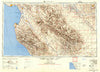 Santa Cruz California Historical topographic map, 1:250000 scale, 1 X 2 Degree, Year 1955