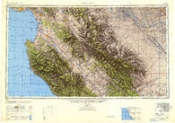 Santa Cruz California Historical topographic map, 1:250000 scale, 1 X 2 Degree, Year 1948