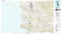 Santa Maria California Historical topographic map, 1:100000 scale, 30 X 60 Minute, Year 1982