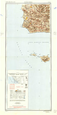 Santa Maria California Historical topographic map, 1:250000 scale, 2 X 1 Degree, Year 1948