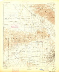 Santa Monica California Historical topographic map, 1:62500 scale, 15 X 15 Minute, Year 1896