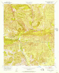 Santa Paula Peak California Historical topographic map, 1:24000 scale, 7.5 X 7.5 Minute, Year 1951