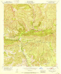 Santa Paula Peak California Historical topographic map, 1:24000 scale, 7.5 X 7.5 Minute, Year 1951