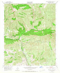 Santa Paula Peak California Historical topographic map, 1:24000 scale, 7.5 X 7.5 Minute, Year 1951