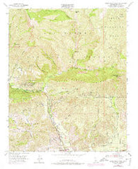 Santa Paula Peak California Historical topographic map, 1:24000 scale, 7.5 X 7.5 Minute, Year 1951