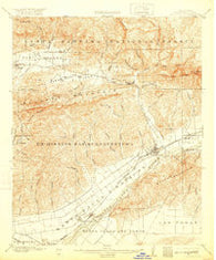Santa Paula California Historical topographic map, 1:62500 scale, 15 X 15 Minute, Year 1903