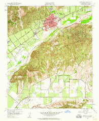 Santa Paula California Historical topographic map, 1:24000 scale, 7.5 X 7.5 Minute, Year 1951