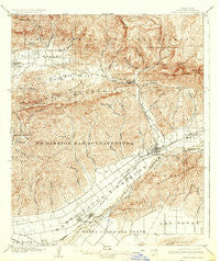Santa Paula California Historical topographic map, 1:62500 scale, 15 X 15 Minute, Year 1903