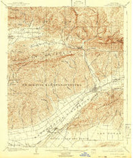 Santa Paula California Historical topographic map, 1:62500 scale, 15 X 15 Minute, Year 1903