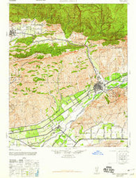 Santa Paula California Historical topographic map, 1:62500 scale, 15 X 15 Minute, Year 1947