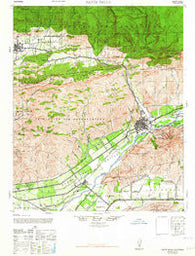 Santa Paula California Historical topographic map, 1:62500 scale, 15 X 15 Minute, Year 1964