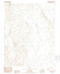 Santa Rosa Flat California Historical topographic map, 1:24000 scale, 7.5 X 7.5 Minute, Year 1987