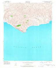 Santa Rosa Island South California Historical topographic map, 1:24000 scale, 7.5 X 7.5 Minute, Year 1943