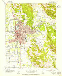 Santa Rosa California Historical topographic map, 1:24000 scale, 7.5 X 7.5 Minute, Year 1954