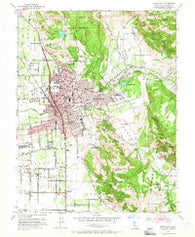 Santa Rosa California Historical topographic map, 1:24000 scale, 7.5 X 7.5 Minute, Year 1954