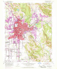 Santa Rosa California Historical topographic map, 1:24000 scale, 7.5 X 7.5 Minute, Year 1954