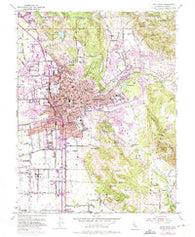 Santa Rosa California Historical topographic map, 1:24000 scale, 7.5 X 7.5 Minute, Year 1954