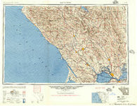 Santa Rosa California Historical topographic map, 1:250000 scale, 1 X 2 Degree, Year 1947