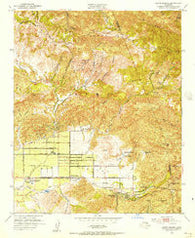Santa Susana California Historical topographic map, 1:24000 scale, 7.5 X 7.5 Minute, Year 1951